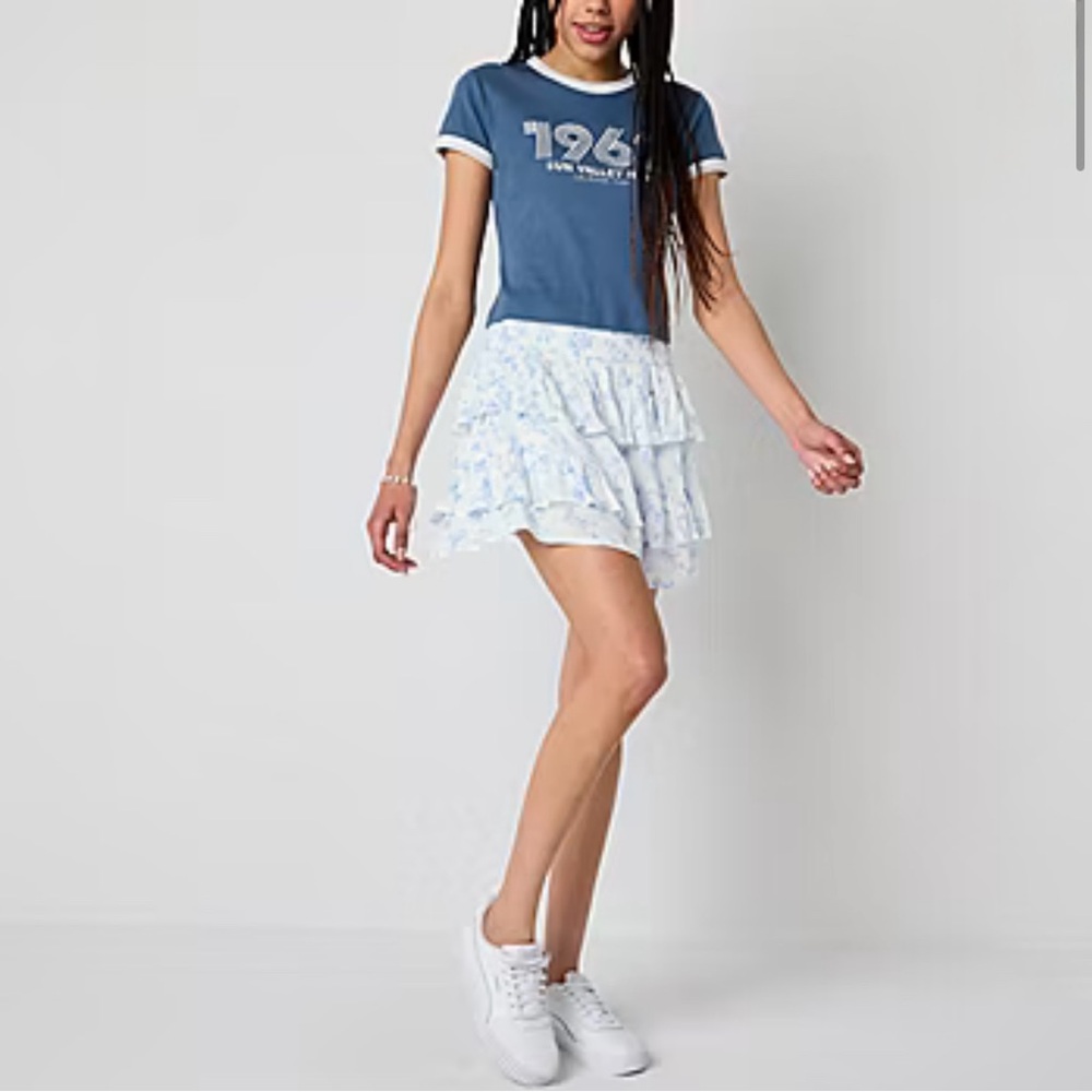 Arizona Jean Company Blue and White Skirt - Picture 6 of 6